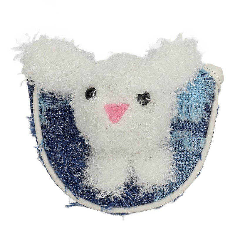 Plush Rabbit Golf Club Head Cover Half Round Cute Cartoon