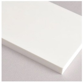 Marine Board HDPE (High Density Polyethylene) Plastic Sheet 3/8" x 6" x 12” White Color Textured