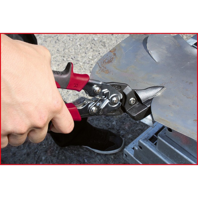 KS Tools 118.0045 Template cutting shear with lever gearing, right