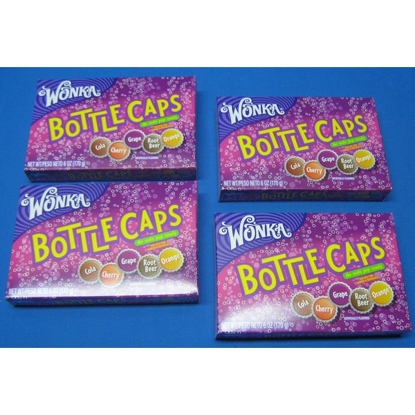 Wonka Bottle Cap Candy Theater Box Size 4 Boxes