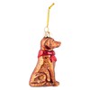 Noble Gems™ Brown Labrador Retriever Glass Ornament