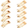 24 pinzas de metal para el pelo de doble agarre,