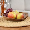 wohnfreuden Teak Wood Bowl Brown Round 25 cm Natural Wood