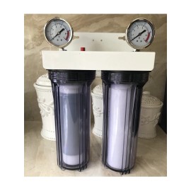 WATER WORLD 2 Stage 10" Whole house water filter Sediment Carbon RV.WELL.POOL.B