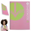 HOVUK Twin-Wired Notebook with 180 Tear-Out Pages, Pink A4 Hardcover