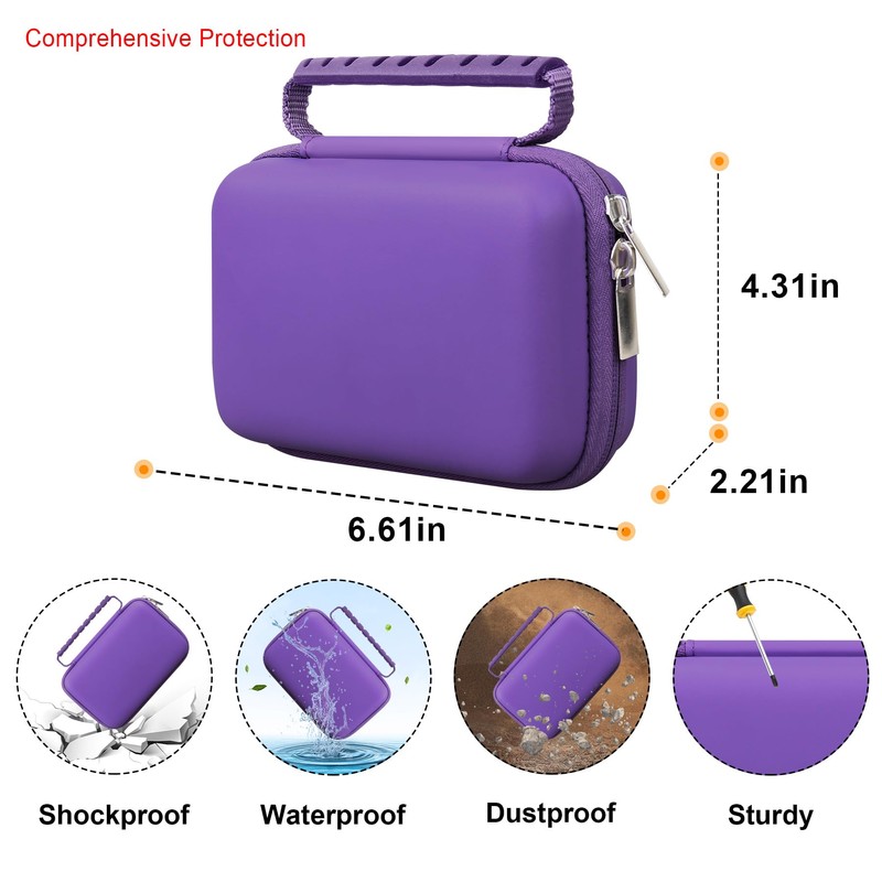 Elonbo Carrying Case for GiipGoop/Anbernic RG34XX Retro Handheld Game Consoles,