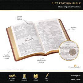 KJV Holy Bible, Gift Edition King James Version, Faux Leather Flexible Cover, Blossom Pink Floral (KJV Gift Editions)