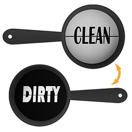 Dishwasher Clean Dirty Sign Magnet Free, Pan Design Ã¸3.2 Clean Dirty Sign for Dishwasher with Removable Double Sided Sticker by SOOOEC