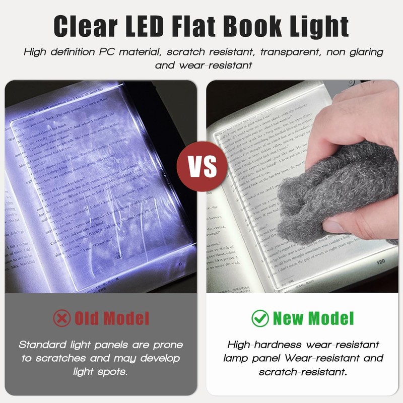 DEYOT Flat Book Light,2026 Upgrade, Book Light Treasure Box, Reading