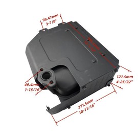 POWER PRODUCTS Muffler Assembly with Exhaust Pipe, Gasket and Bolts Compatible Replacement for PREDATOR Open Frame Inverter Generators 8750W Surge / 7000W Running (SKU# 71340, 59190)