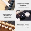 12Pcs acoustic guitar bridge pins and 3Pcs acoustic guitar accessories