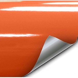 VViViD Orange Gloss Air-Release Adhesive Vinyl Pinstripe Tape Roll (½ Inch x 20ft)