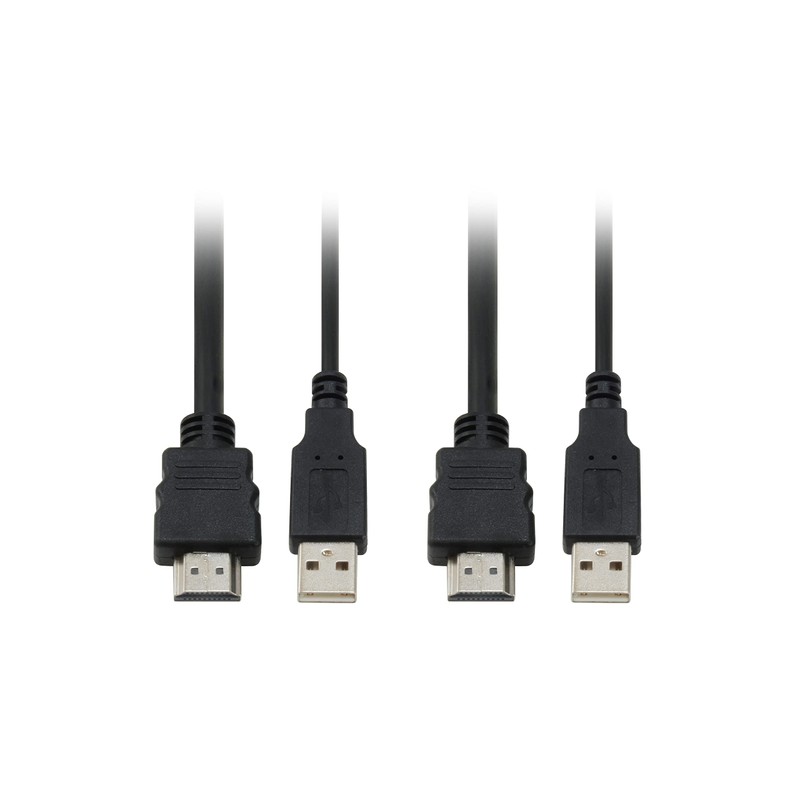 LevelOne Cable KVM Switch, 2 Ports, KVM-0290