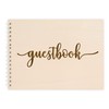 Scripted Font Wooden Engraved Guestbook | Perfect for Wedding Reception