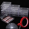 Noverlife 10PCS Press On Nail Storage Box, 2.6x2.6 inch /