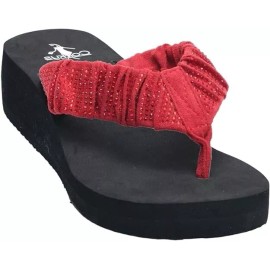 Footwear CORKY'S FOOTWEAR BAUBLE RED FLIP FLOPS SUMMER 2024- SIZE 7 BRAND NEW IN BOX