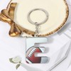 MANZHEN Bag Charms Initial Letter Keychain Coach Bag Charm Football