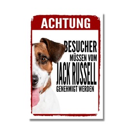 Jack Russell Approval Dog Sign Saying Door Sign Dog Sign Warning Sign Gift Idea Safety Sign Dog Private Property Dog Warning Warning