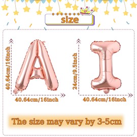 A Little Wildflower is On The Way Balloons Banner,Wildflower Welcome Balloons Baby Shower Decoration, Gender Reveal/Sweet Baby Girl Birthday Balloons Party Supplies Rose Gold 16 Inch