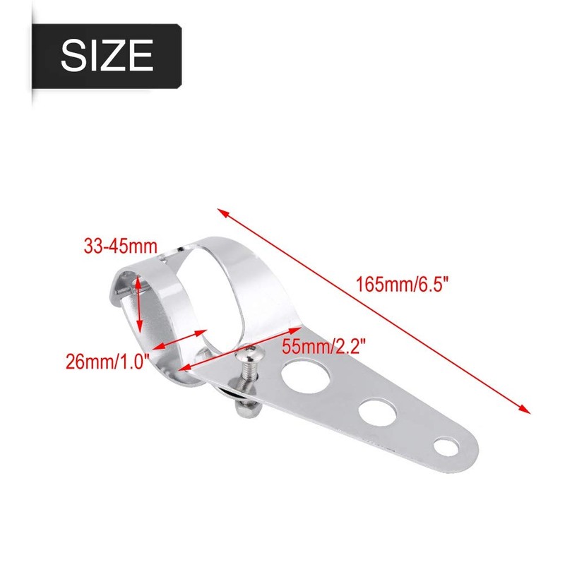 KIMISS Fork Headlight Mount, 35-43mm Motorcycle Headlight Mount, Fork Tube