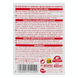 Body Lotion Repairs 400ml Deliplus Urea 10% and Dexpanthenol for Very Dry Skin