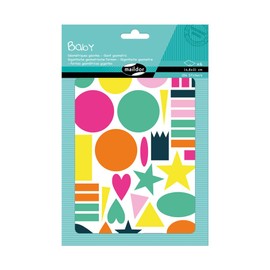 Maildor - Ref AE168C - Baby Stickers (Pack of 6 Sheets) - 21 x 14.8cm - Giant Shape Designs - 282 Stickers Total, Brightly Coloured, Suitable for Children Aged 2+