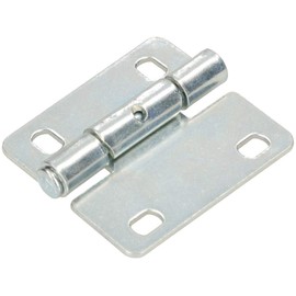 KOTARBAU® Sheet Metal Hinge 70 x 62 mm Pack of 2 Box Hinge 2 Wings Hinge Rolled Gate Hinge for Sectional Door Hinge 2 Wings Pin Galvanised Steel Robust