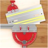 Table Saw Miter Gauge Aluminum Alloy Adjustable Multi Angle Rail