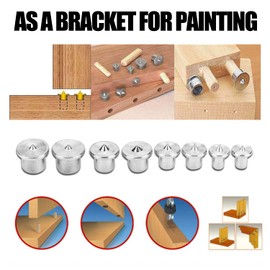 Yosoo Centros De Clavijas, 8 Piezas De Centros De Clavijas para CarpinteríA, Marcador De Puntos para Herramientas De CarpinteríA Potencia Al por Mayor Contenida con 6/8/10/12 mm