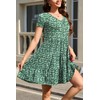 nclook Womens Summer Casual Dress Sweet Cute V Neck Mini