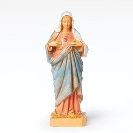Fontanini by Roman Inc., Immaculate Heart of Mary, 6.5" Collection, Nativity Figure and Accessories, Hand Sculpted and Painted