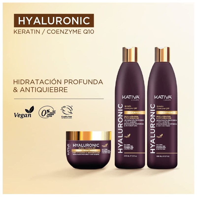 Hyaluronic Keratin and coenzyme Q10 deep Treatment, 300 ml