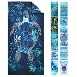Joyoldelf Microfibre Beach Towel - 180 x 90 cm Large Sand-Free Quick Drying & Lightweight Beach Towel, Ideal for Men and Women on the Beach, Swimming Pool or on Holiday
