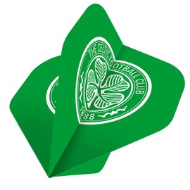 FOCO Offically Licenced Celtic Football Club 100 Micron Standard Shape Dart Flights, Crest, 5 Sets of 3 Flights (F3919)