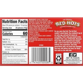 Red Hot Cinnamon Flavored Hard Candy, Cinnamon Imperial Candy (2 - Pack) popular on TikTok trending candy