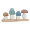 Little Dutch Forest Friends 7230 FSC Wooden Stacking Game Mushrooms