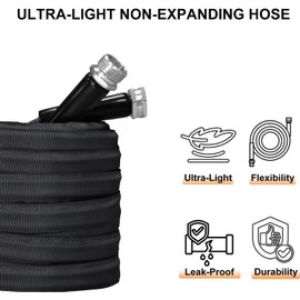 Garden Hose, Lightweight, Ultra Flexible, Durable, Kink-Free Garden Hose, RV, Marine and Camper Hose (75 FT)