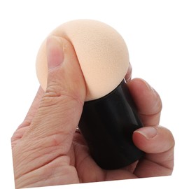 Baluue 10pcs Mushroom Shape Makeup Powder Puff for Wet and Dry Use Versatile Face Applicator for Foundation Blush and Loose Powder Includes Green Pink Black and Colors