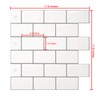 LONGKING 10-Sheet Peel and Stick Tile for Kitchen Backsplash, 12x12