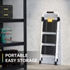 KINGRACK 3 Step Folding Ladder, 800lbs Capacity Step Stool with
