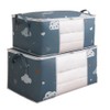 2 in 1 Large Clothes Storage Bag, 50L/75L Underbed Quilt