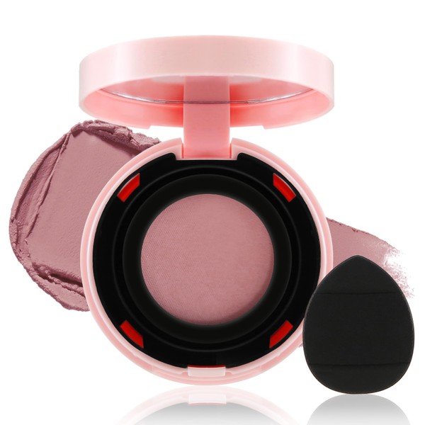 Apooliy Cream Blush for Cheeks, Waterproof Blush Powder, Long-Lasting Matte