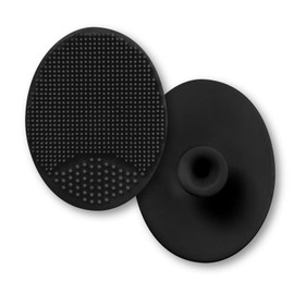 Croixx Facial Cleansing Brush, Soft Skin Care, Pore Brush, Makeup Remover, Pore Cleaning, Square Plug, Massage, Set of 2, "Clean Skin with 4 Functions" (Black)