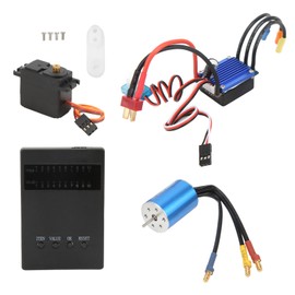 RC Brushless Combo Set 3300KV Motor 25A ESC 2.2KG Servo and Programming Card Kit for Wltoys 1/16 1/18 Cars