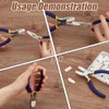 FINGERINSPIRE 48 PCS Plastic Flat Nose Plier Replacement Tips White