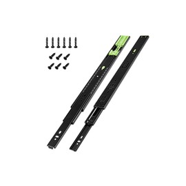 2 Pairs | Soft Close Drawer Slides 22 inch, HBL’ Heavy Duty Cabinet Drawer Slides Replacement - Ball Bearing Full Extension, 200 LB Capacity, Made of Cold-Rolled Steel, Rust-Resistant & Long-Lasting.