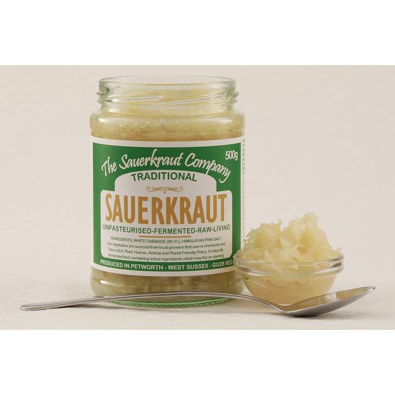Traditional Sauerkraut 500g Unpasteurised Living and Very Healthy