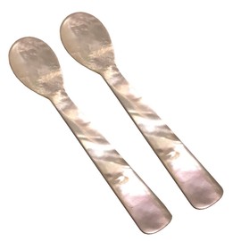 Mother of Pearl Spoon Caviar Spoon Egg Spoon L 10 cm Set of 2 Mother of Pearl High Quality and Stable Product Premium