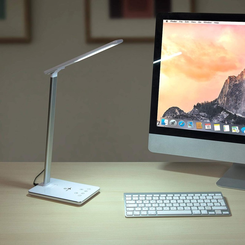 Lunartec Desk Lamp Qi: Desk Lamp, Qi Compatible, 4 Light