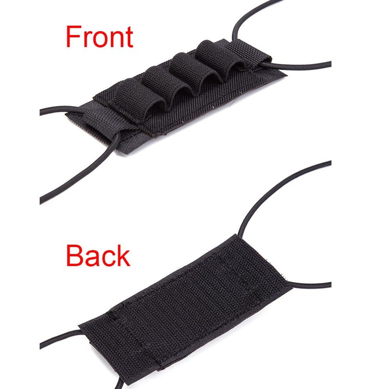 Tactical Helmet NVG Hook Loop Elastic CR123A Battery Storage Board